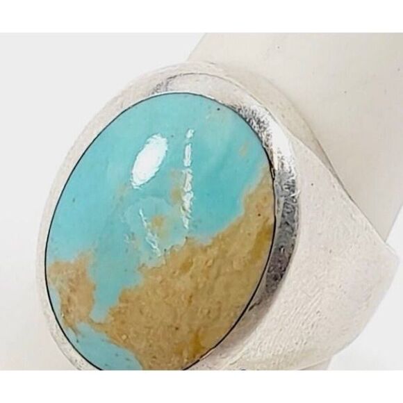 Kabana Sterling and Turquoise with Brown Matrix ring size 6.75 - Picture 1 of 10